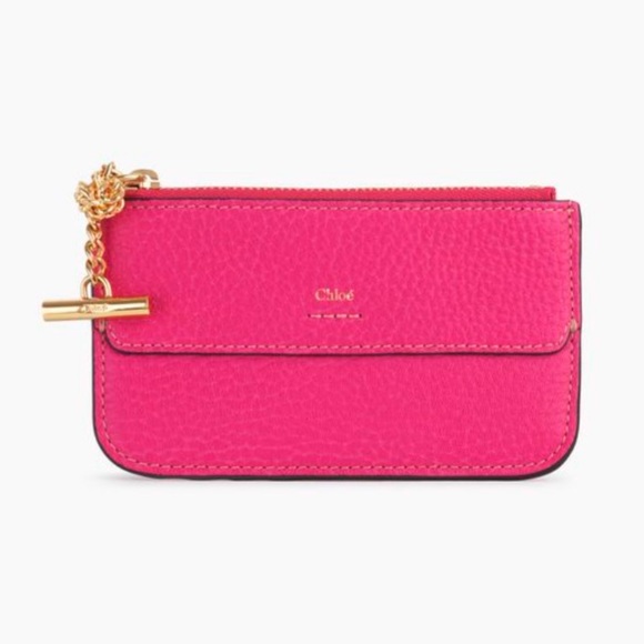 NWT Chloe Drew Card Case, Fuschia Rose - Picture 2 of 8